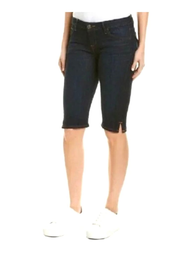 Hudson Jeans Viceroy Bermuda Knee Denim Shorts Size 28 Slits Stretch Summer